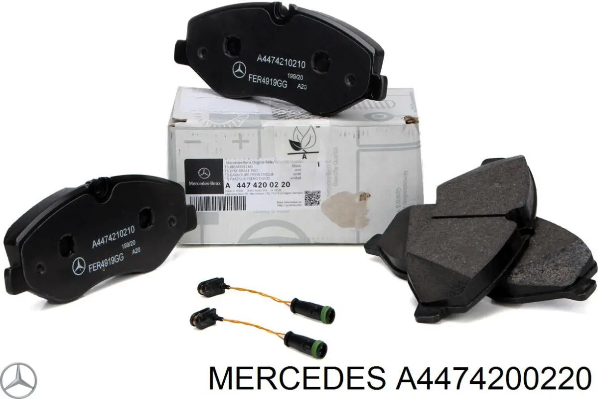 Compre A4474200220 Mercedes Sapatas do freio dianteiras de disco