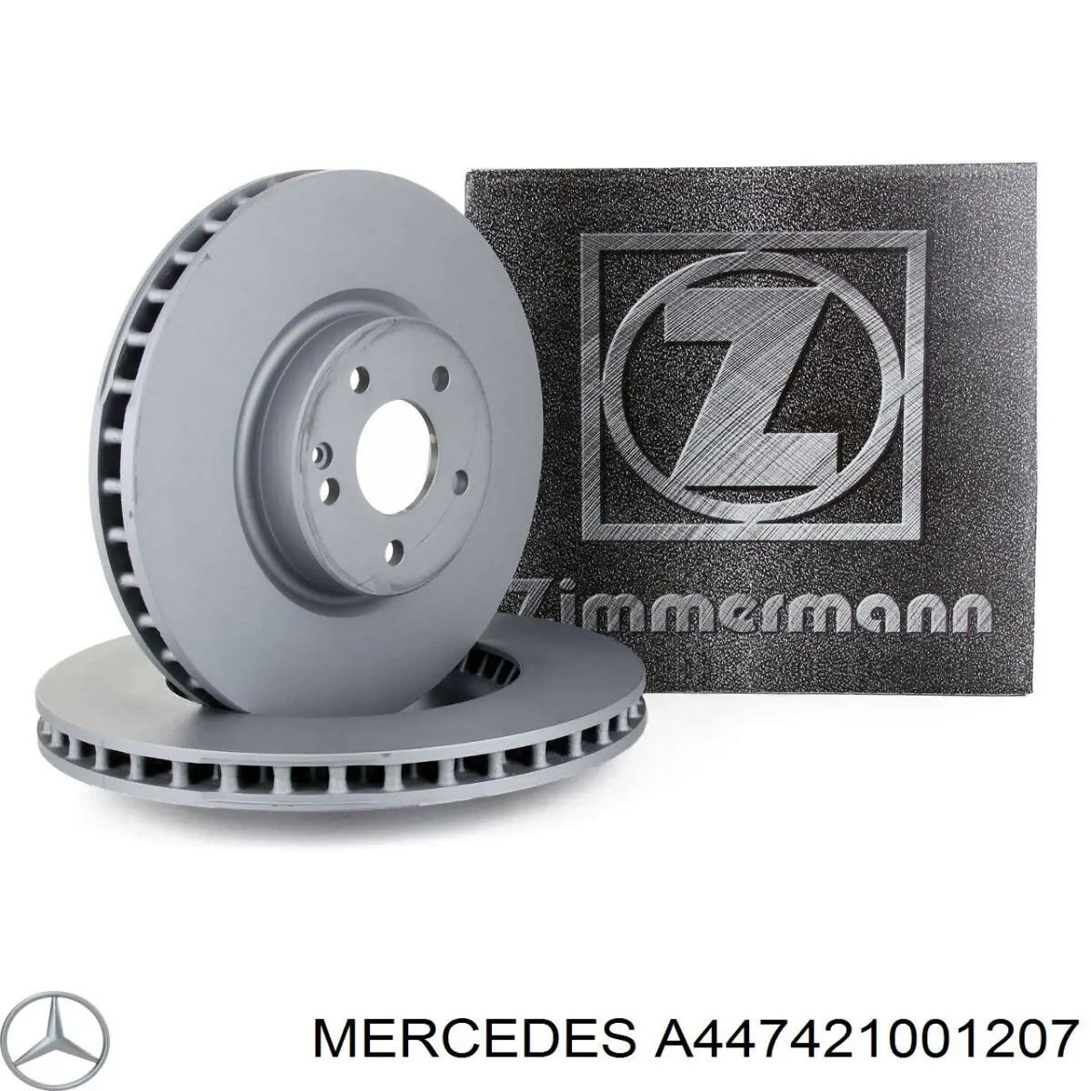 A447421001207 Mercedes Disco do freio dianteiro