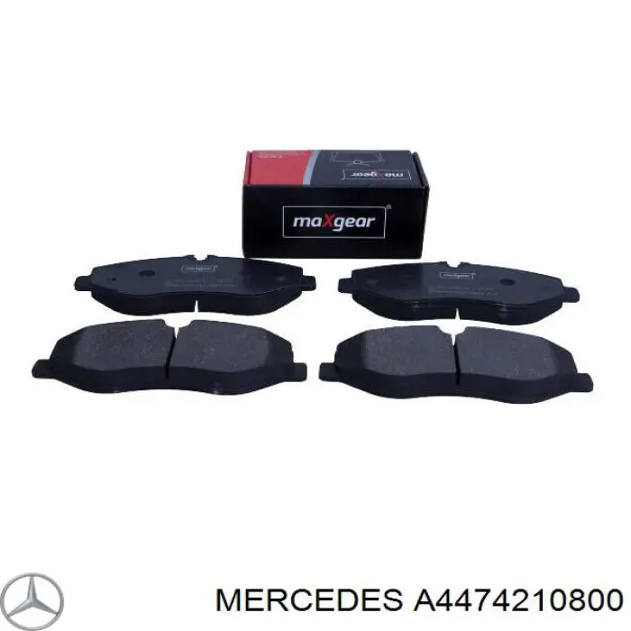 A4474210800 Mercedes Sapatas do freio dianteiras de disco