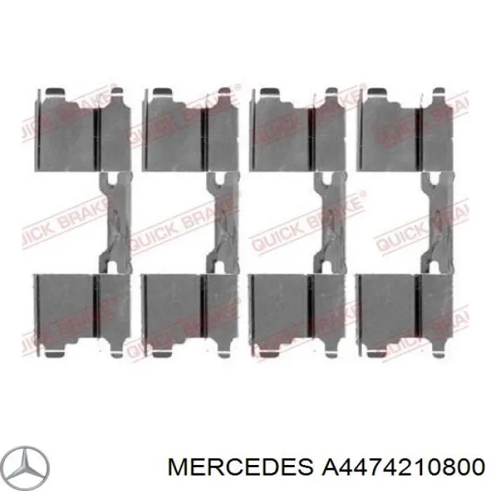 Sapatas do freio dianteiras de disco Mercedes A4474210800 preço, a partir de 45,16 USD
