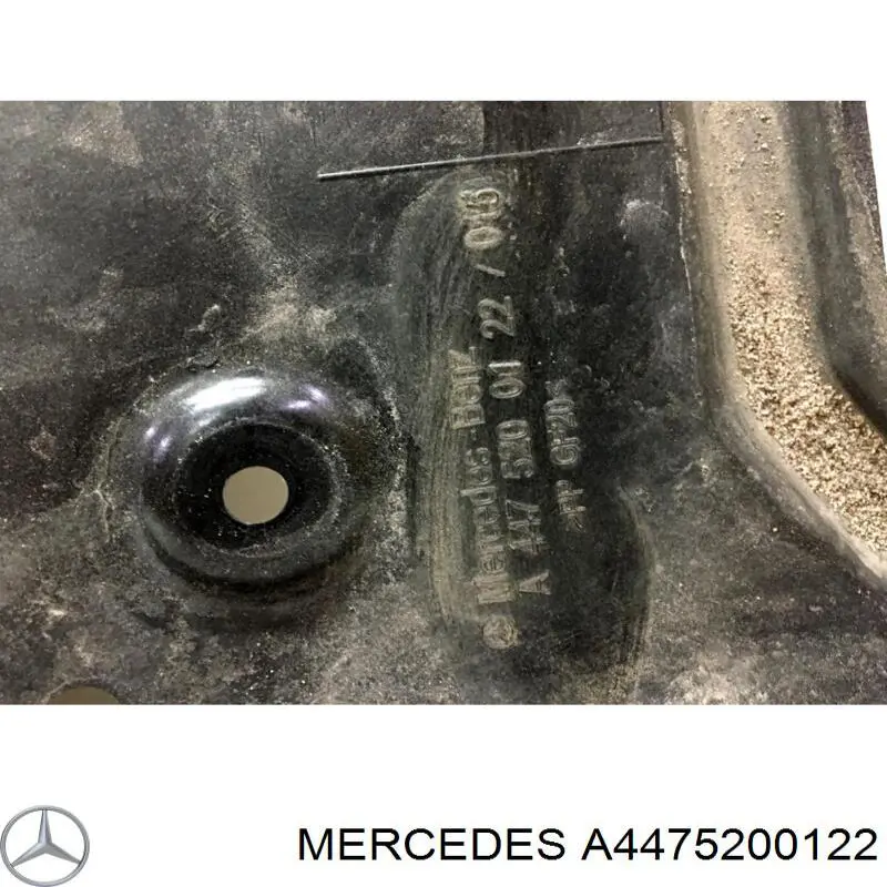 Proteção de motor dianteira A4475200122 Mercedes