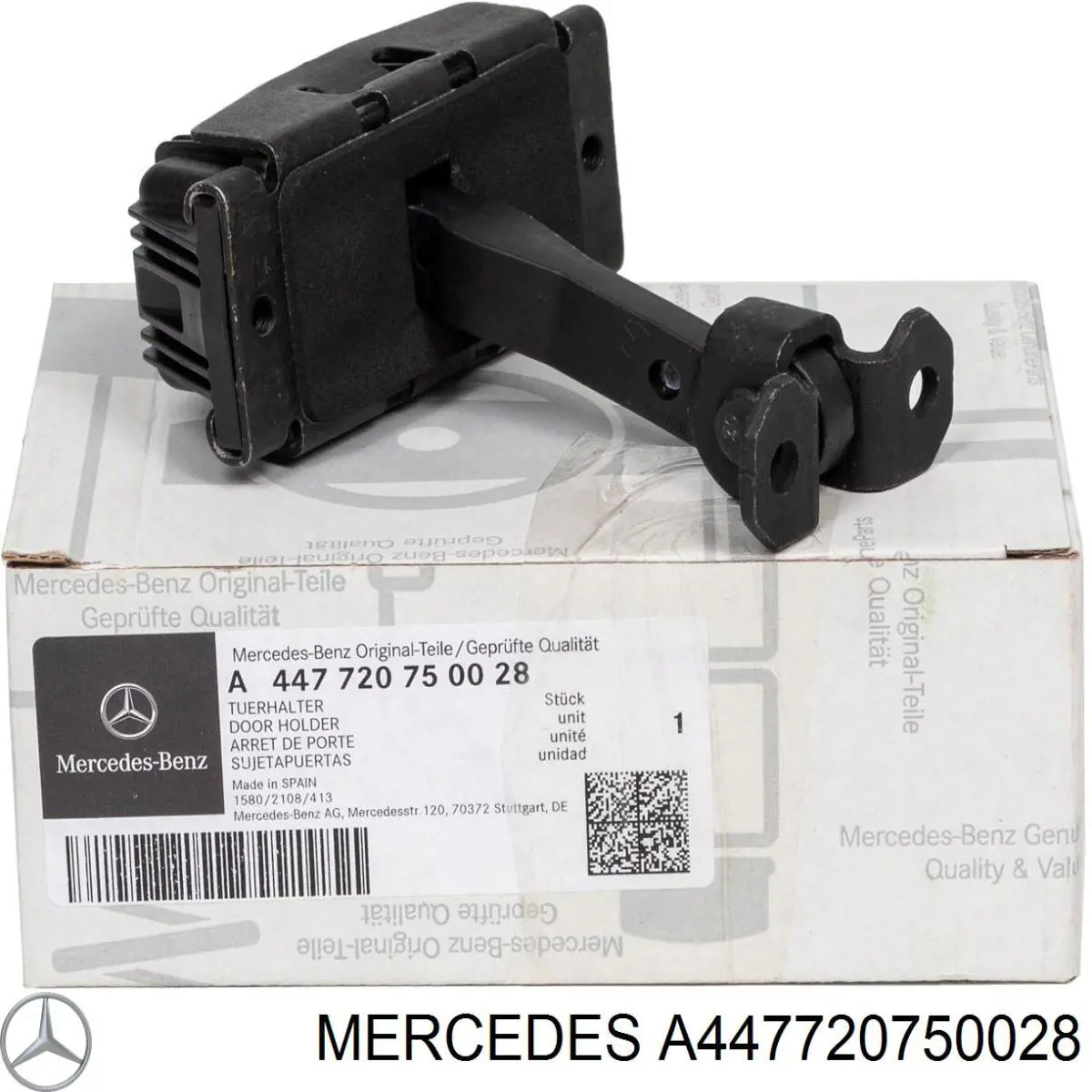 A447720750028 Mercedes Limitador dianteiro de abertura de porta