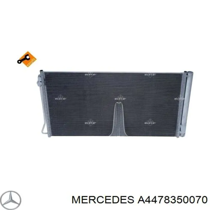 Radiador de aparelho de ar condicionado Mercedes A4478350070 preço, a partir de 190,69 USD