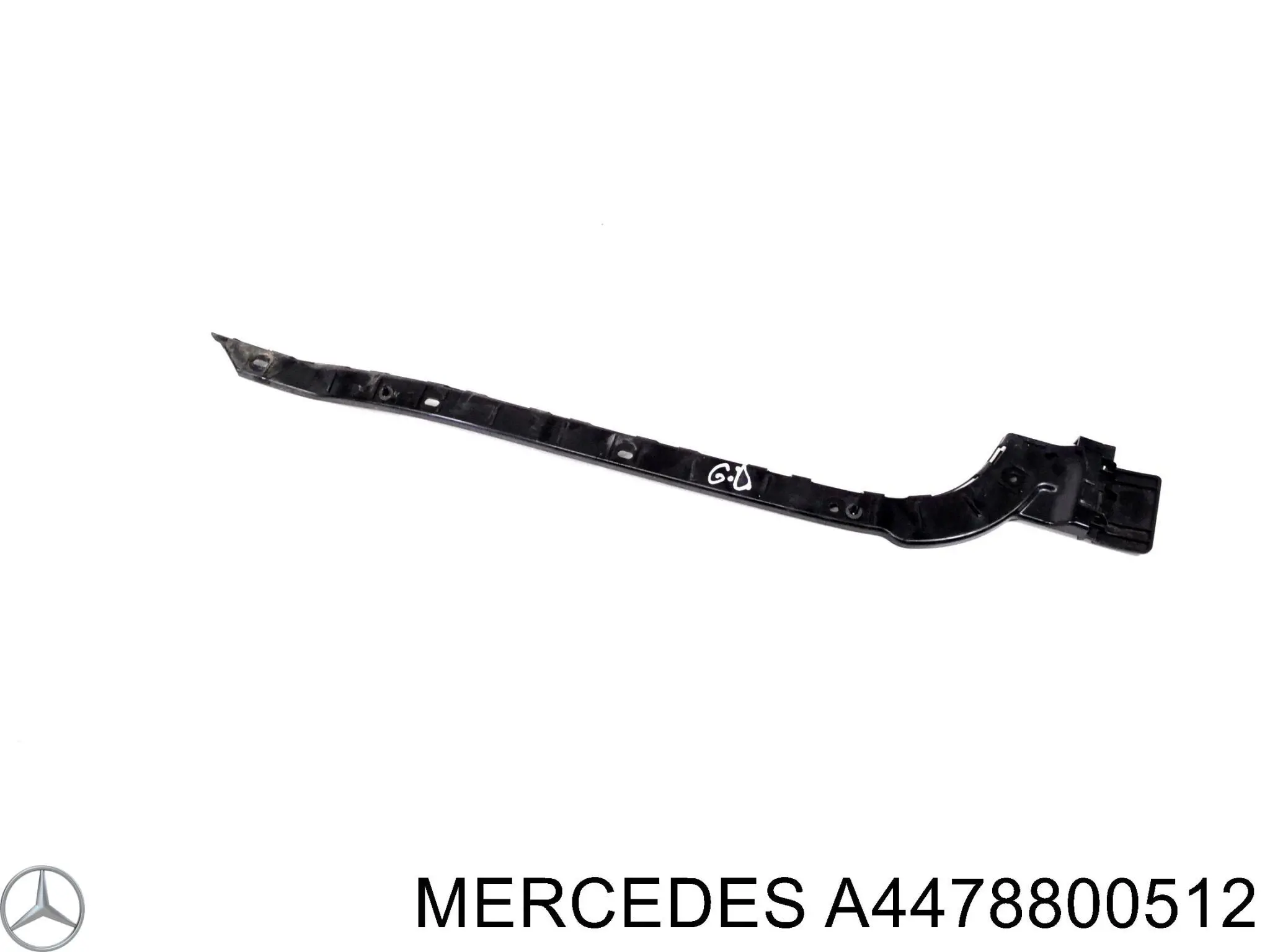 A4478800512 Mercedes Guia direita do pára-choque traseiro