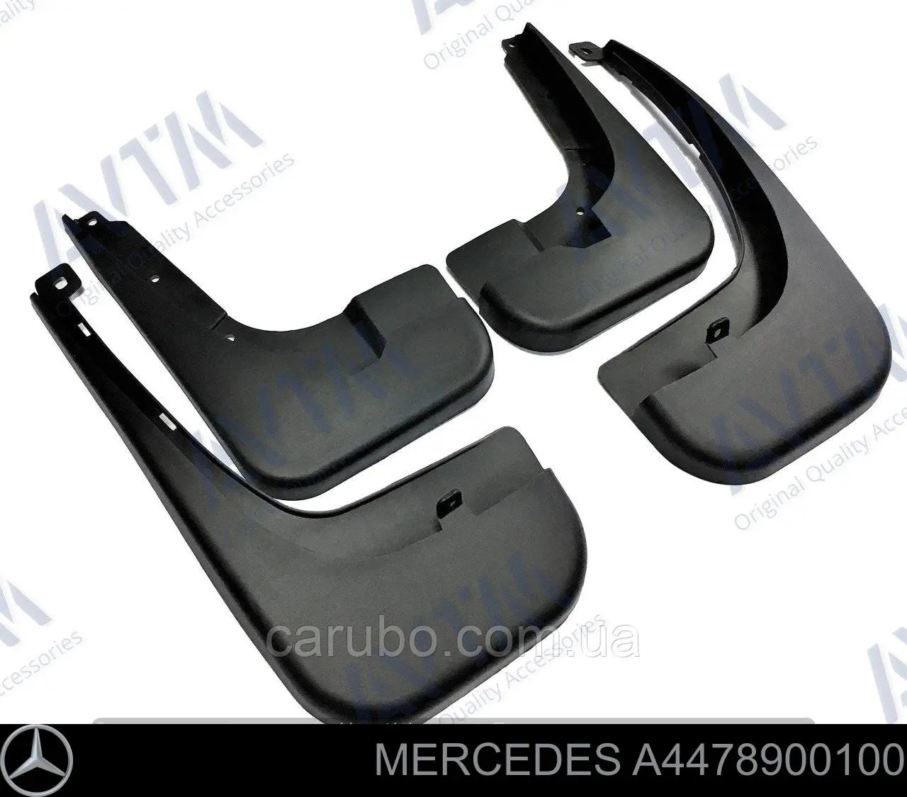 A4478900100 Mercedes Protetores de lama traseiros, kit