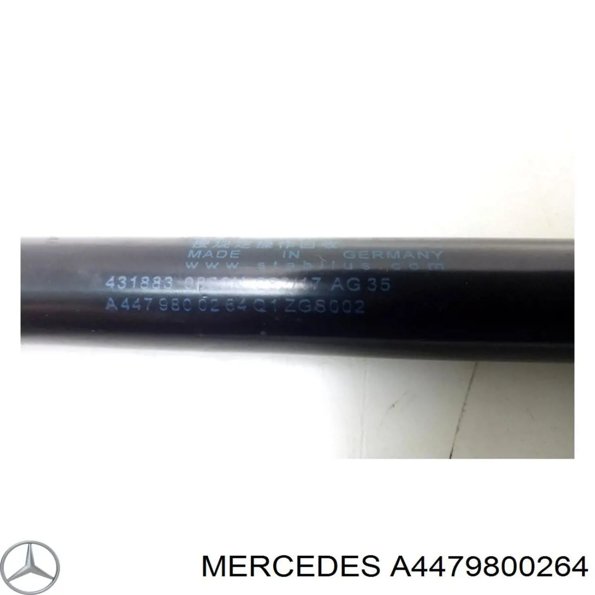 A4479800264 Mercedes Amortecedor de tampa de porta-malas (de 3ª/5ª porta traseira)