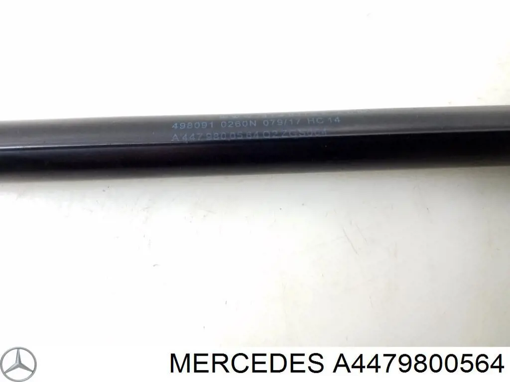 A4479800564 Mercedes Amortecedor de vidro de porta-malas (de 3ª/5ª porta traseira (de tampa de alcapão)