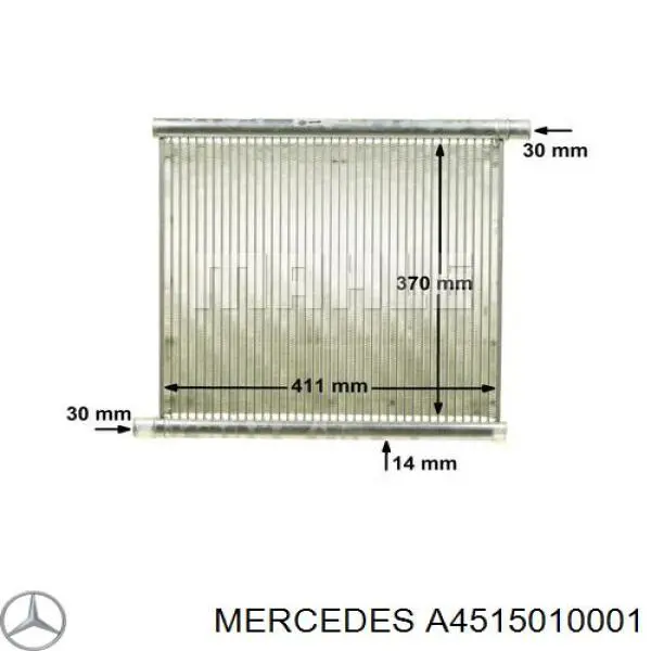 A4515010001 Mercedes Radiador de esfriamento de motor
