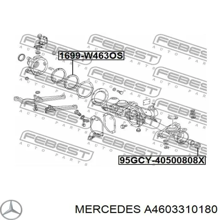 Vedante de cárter do eixo dianteiro Mercedes A4603310180 preço, a partir de 16,44 USD
