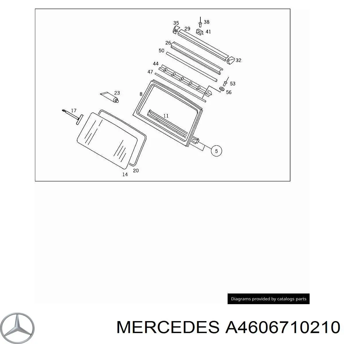 Pára-brisas Mercedes A4606710210 preço, a partir de 24,59 USD
