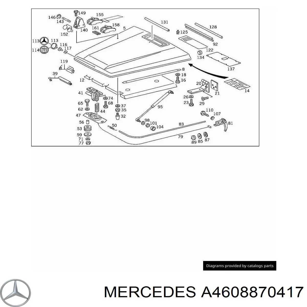  Mercedes A4608870417 preço, a partir de 122,44 USD