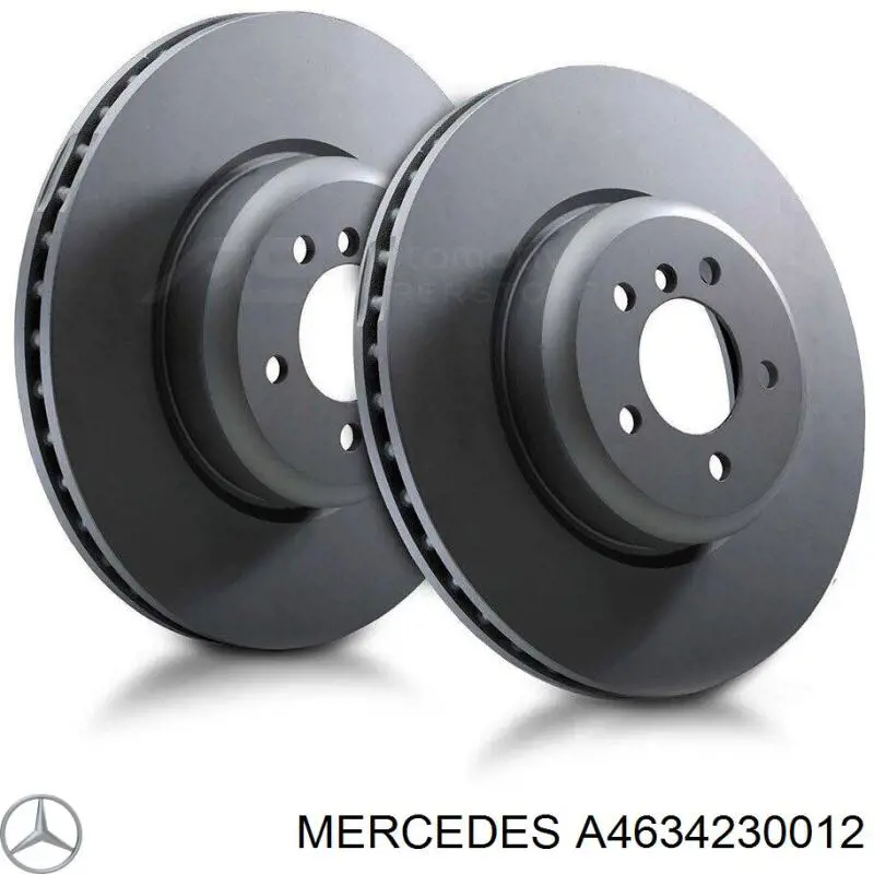 Disco do freio traseiro Mercedes A4634230012 preço, a partir de 118,16 USD
