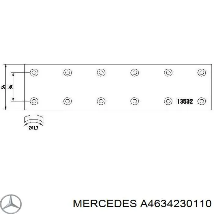 Placa sobreposta do freio dianteira (TRUCK) Mercedes A6024231710 preço, a partir de 34,40 USD