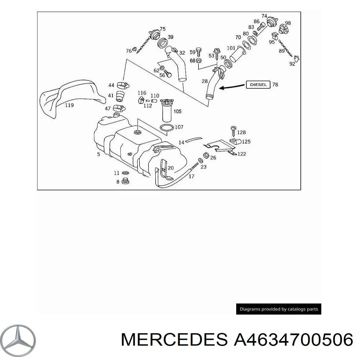  Mercedes A4634700506 preço, a partir de 255,00 USD