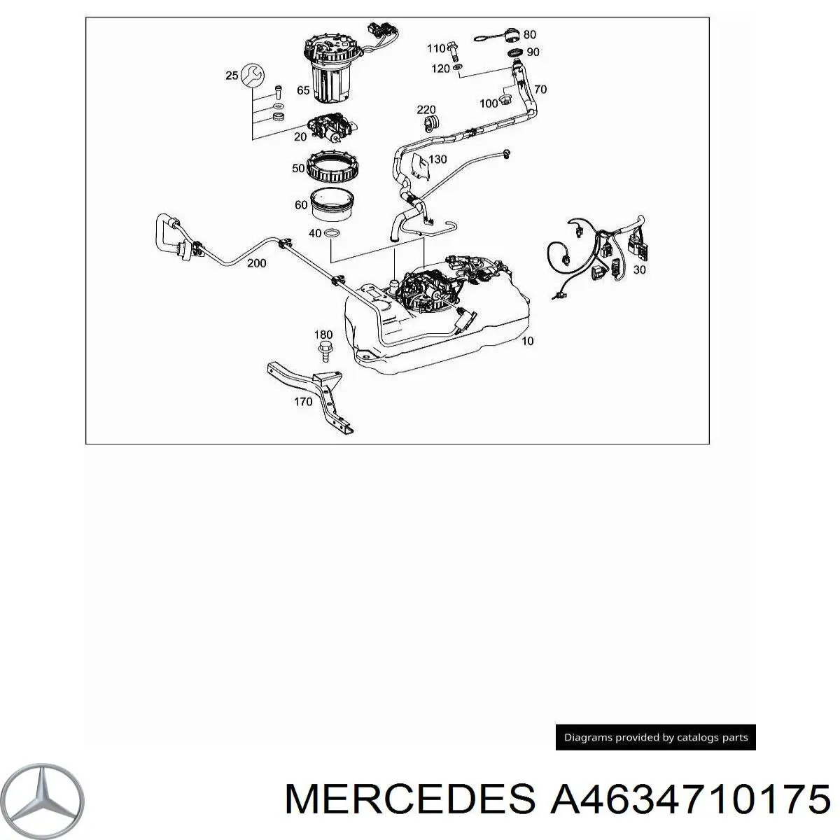 A4634710175 Mercedes Unidade de aquecimento de combustível