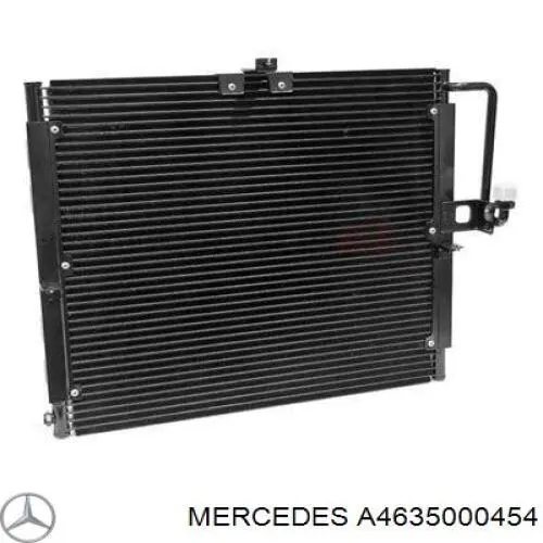 A4635000454 Mercedes Radiador de aparelho de ar condicionado