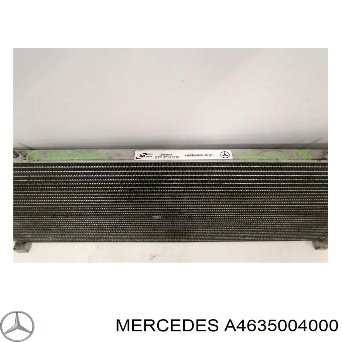 A4635004000 Mercedes Radiador de aparelho de ar condicionado