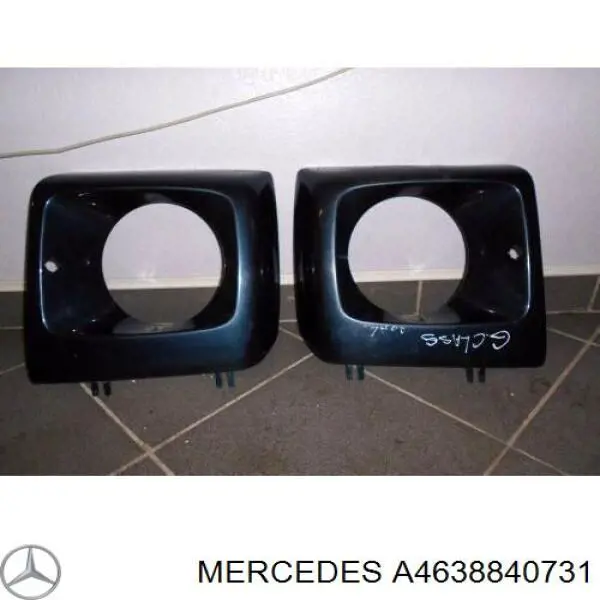 A4638840731 Mercedes Carcaça (cobrimento) da luz esquerda