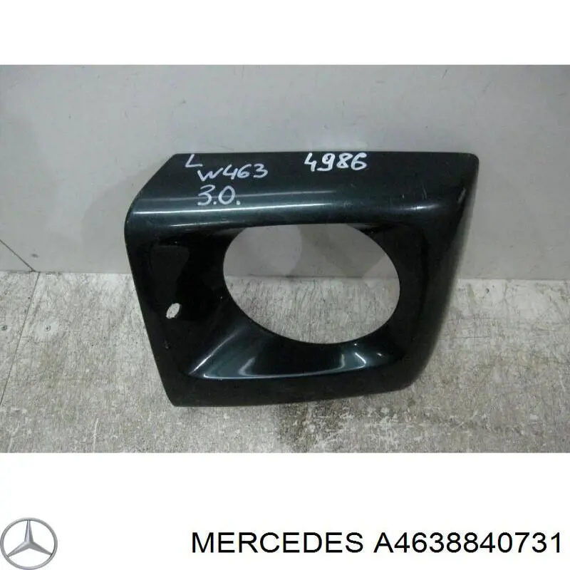 Carcaça (cobrimento) da luz esquerda Mercedes A4638840731 preço, a partir de 282,78 USD