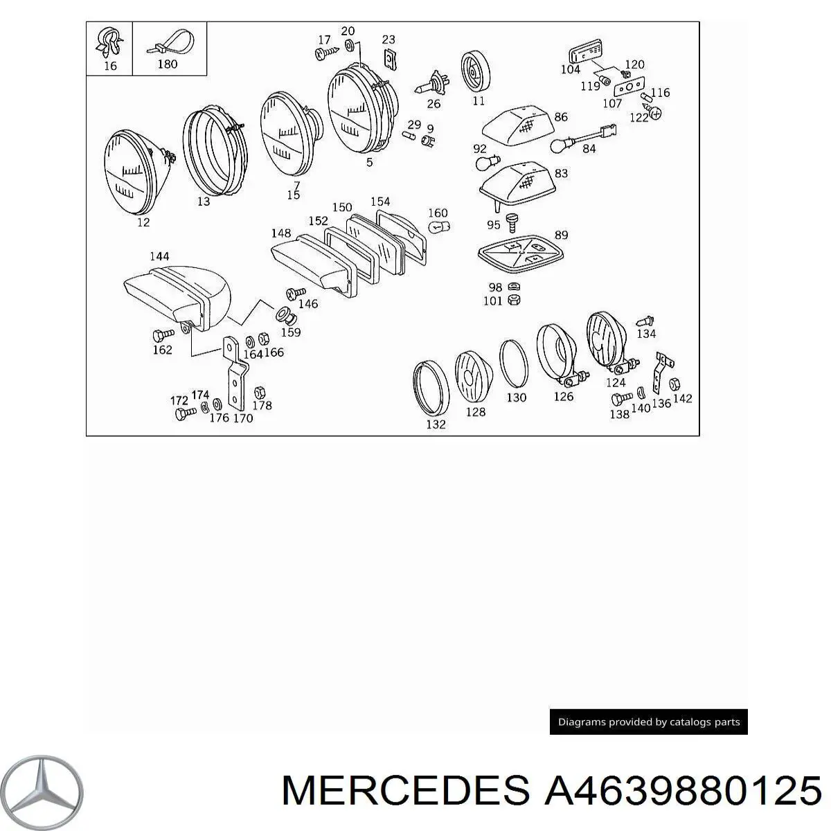  Mercedes A0009880625 preço, a partir de 7,11 USD