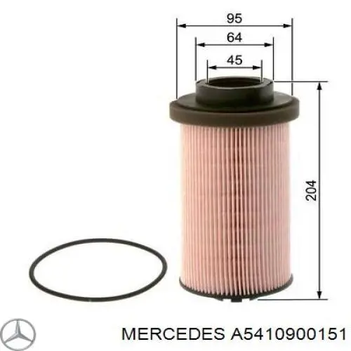 Filtro de combustível Mercedes A5410900151 preço, a partir de 13,01 USD