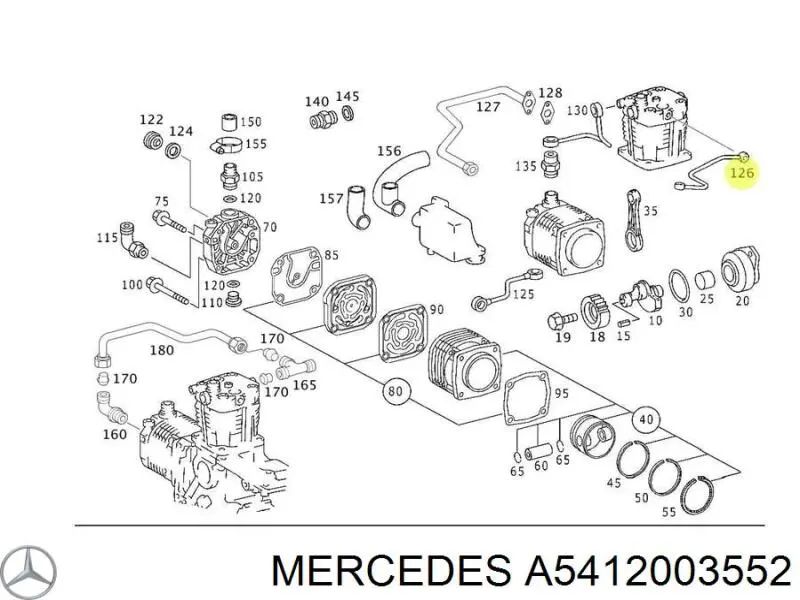  Mercedes 5412003552 preço, a partir de 118,62 USD