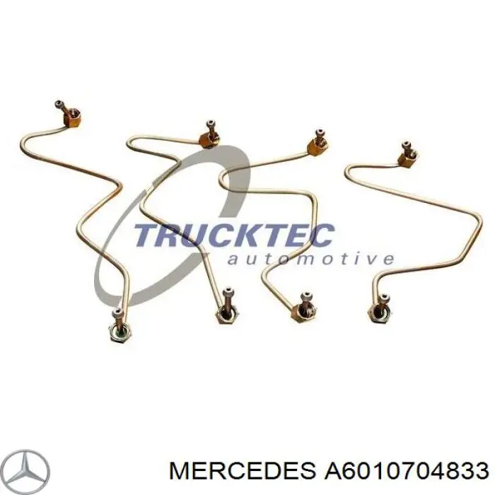A6010704833 Mercedes Tubo de combustível do injetor de 4º cilindro