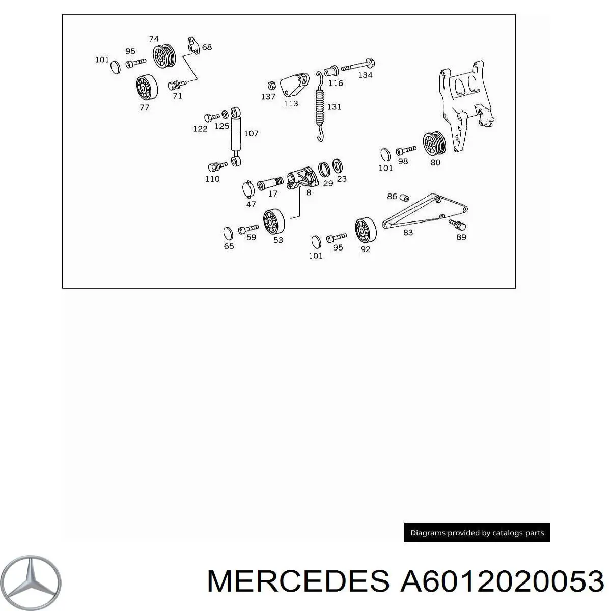 Mercedes A6012020053 preço, a partir de 17,73 USD