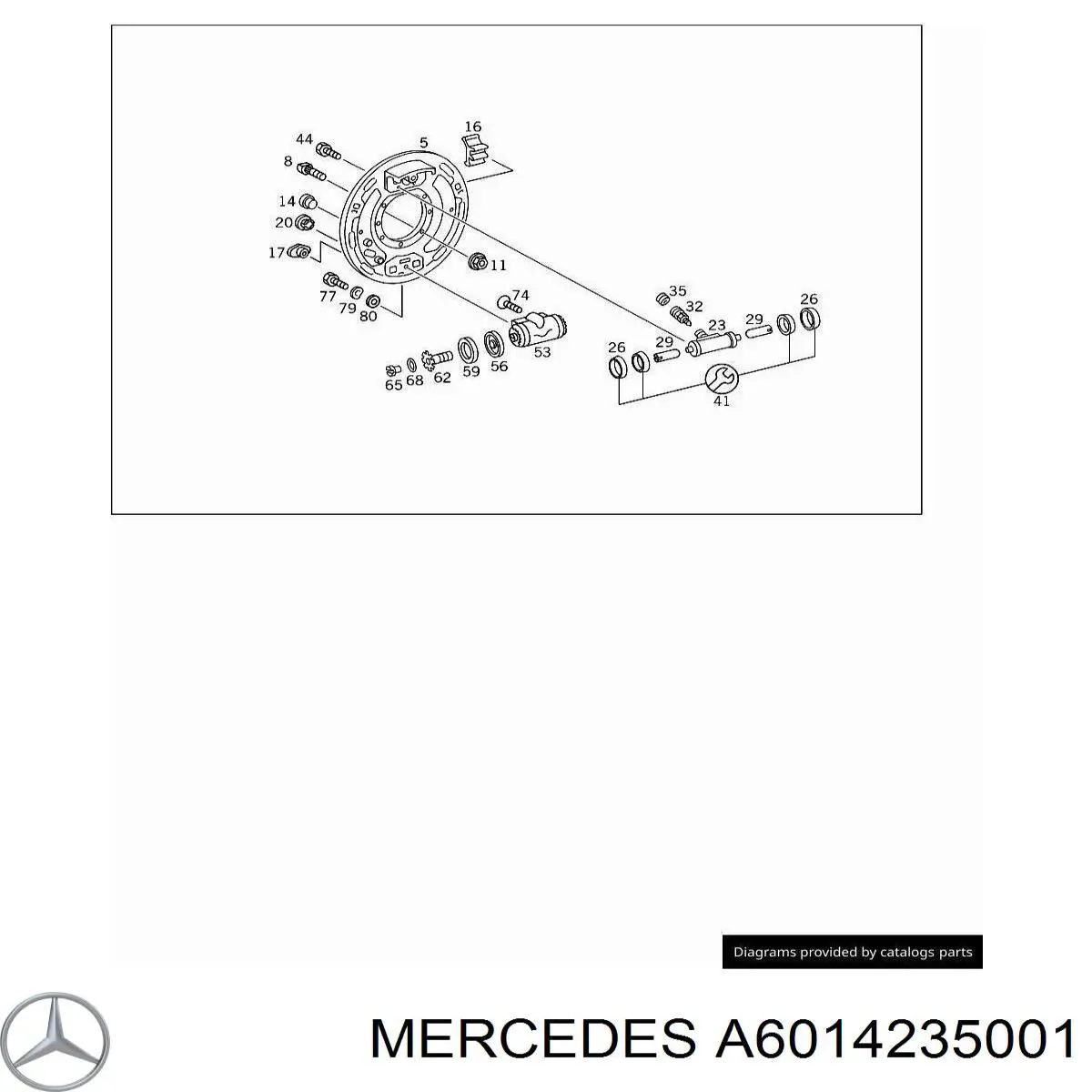 Tambor do freio traseiro Mercedes A6014235001 preço, a partir de 69,64 USD
