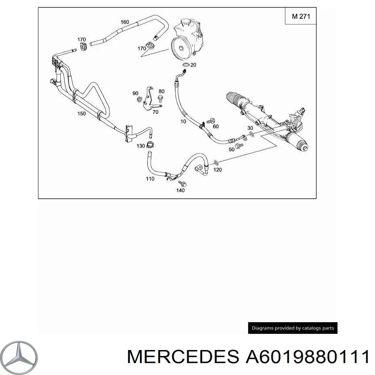 A6019880111 Mercedes Consola de filtro de ar