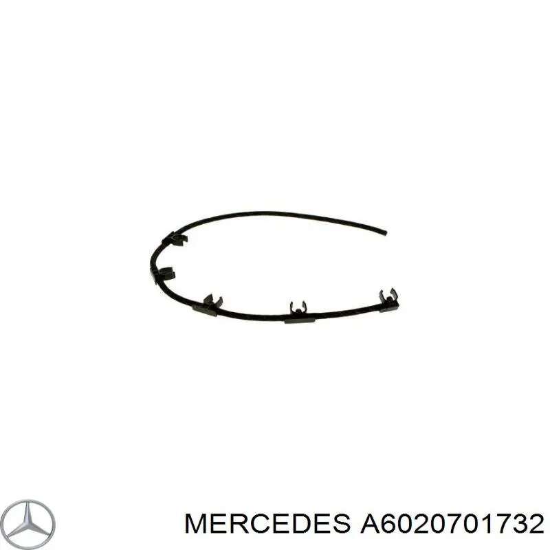 A6020701732 Mercedes Tubo de combustível, desde o filtro até a bomba