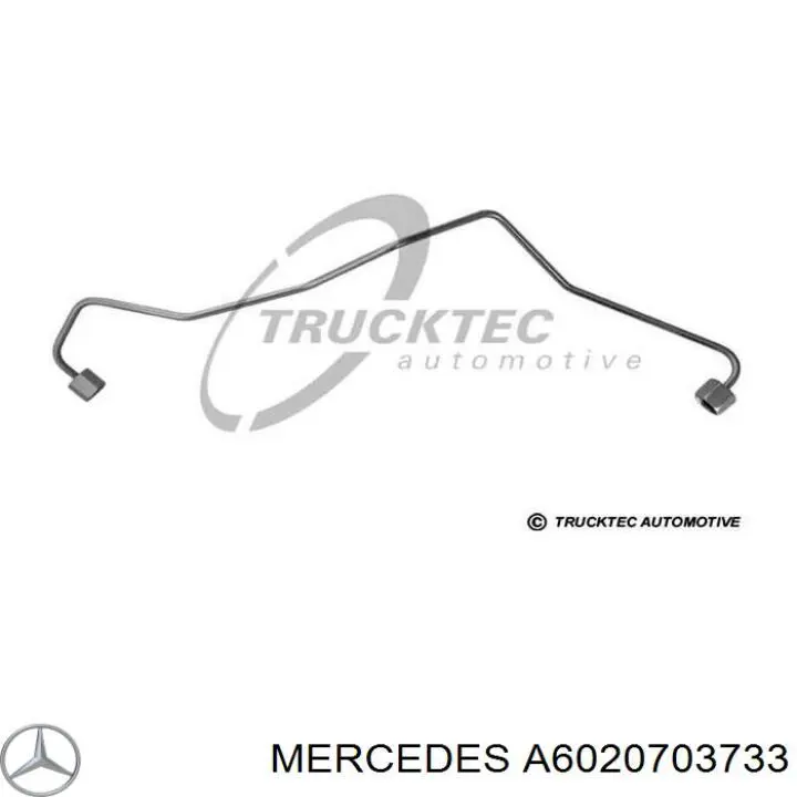 A6020703733 Mercedes Tubo de combustível do injetor de 1º cilindro