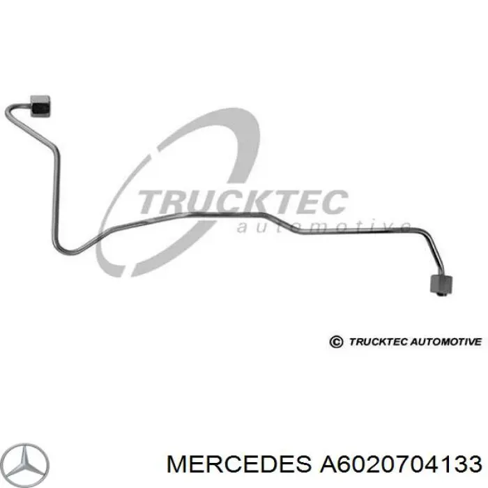 A6020704133 Mercedes Tubo de combustível do injetor de 5º cilindro