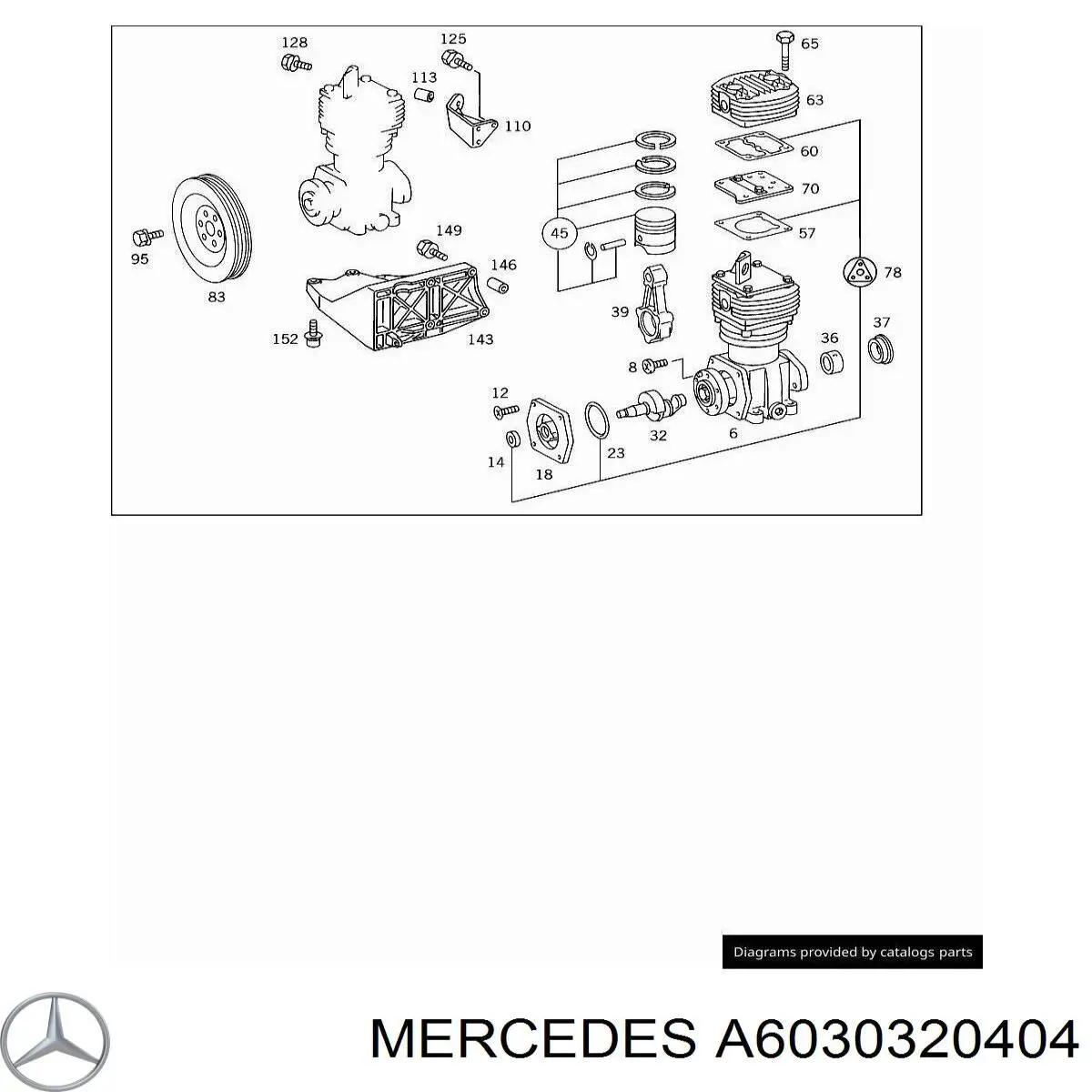 A6030320404 Mercedes Polia de cambota