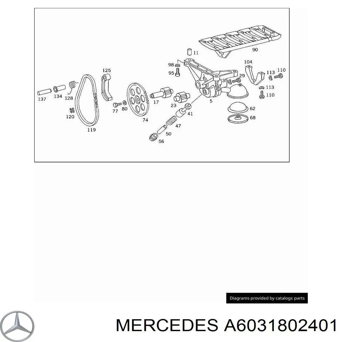Bomba de óleo para Mercedes S  W140