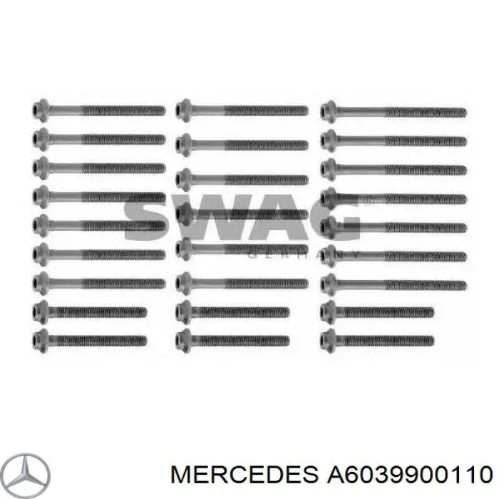 A6039900110 Mercedes Parafuso de cabeça de motor (CBC)
