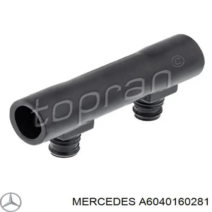 Compre A6040160281 Mercedes Cano derivado de ventilação de cárter (de separador de óleo)