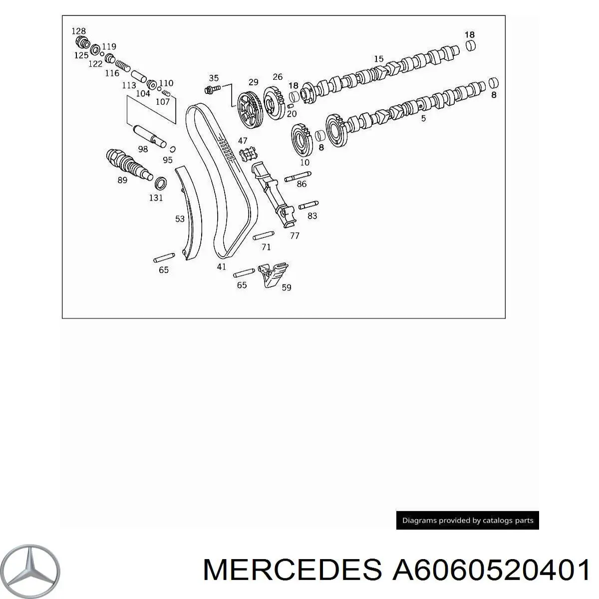 Engrenagem de cadeia de roda dentada da árvore distribuidora de escape de motor Mercedes A6060520401 preço, a partir de 239,12 USD