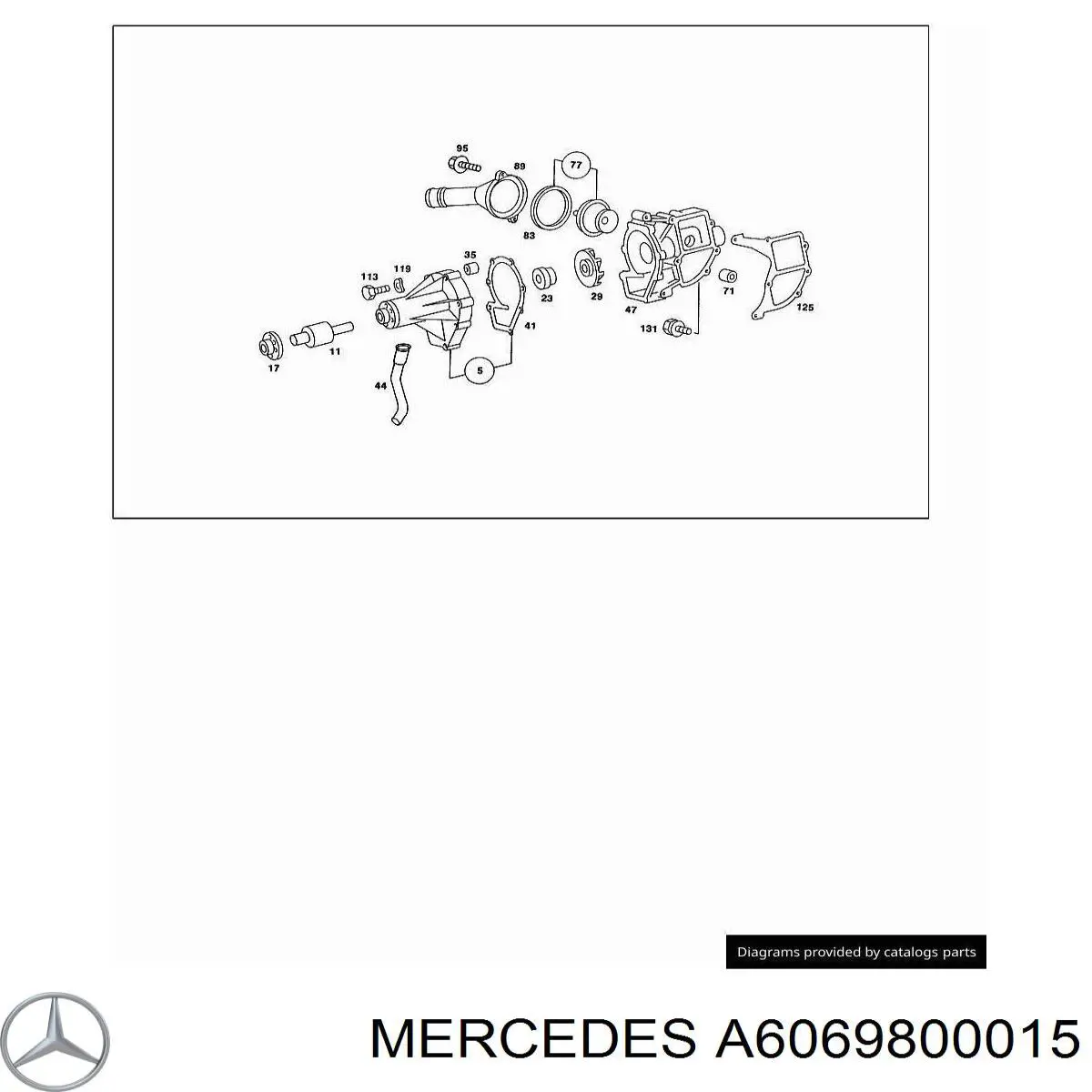  Mercedes A6069800015 preço, a partir de 121,85 USD