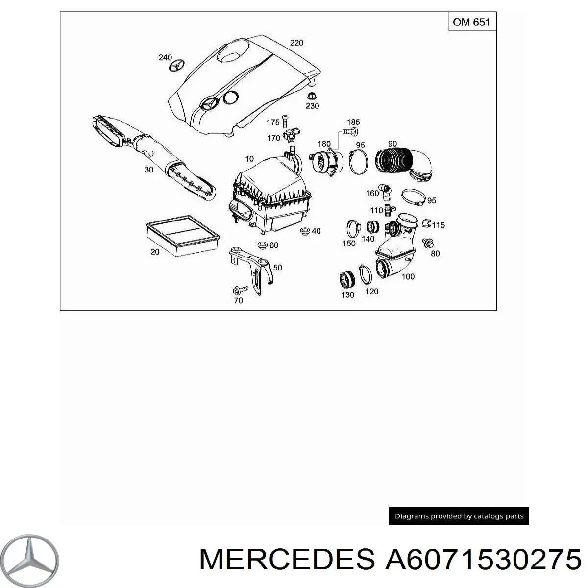 Tampa de motor decorativa Mercedes A6071530275 preço, a partir de 93,78 USD