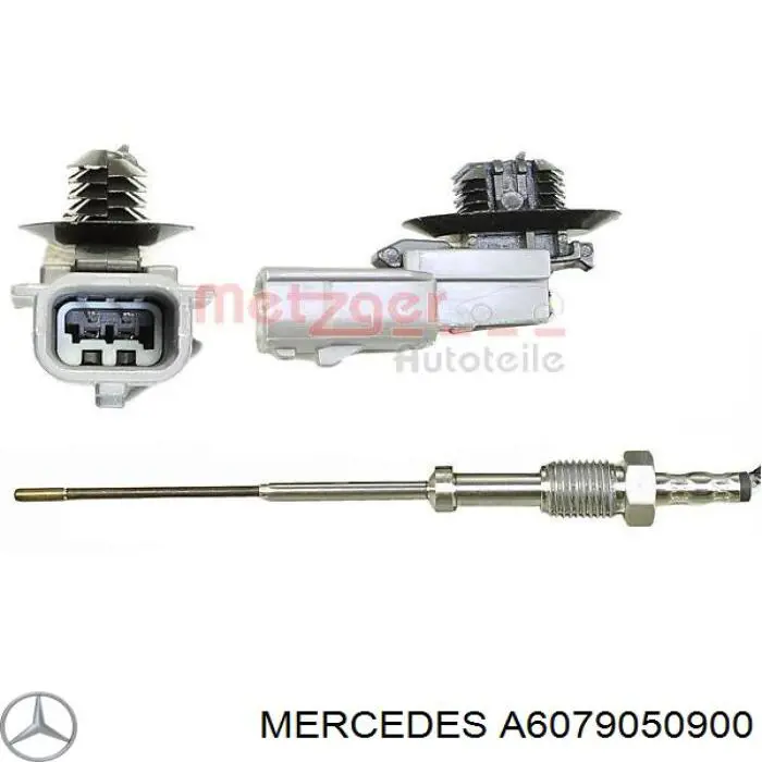 A6079050900 Mercedes Sensor de temperatura dos gases de escape (GE), antes de filtro de partículas diesel