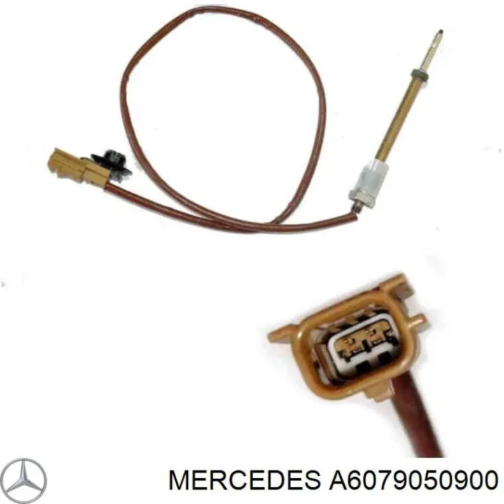 Compre A6079050900 Mercedes Sensor de temperatura dos gases de escape (GE), antes de filtro de partículas diesel