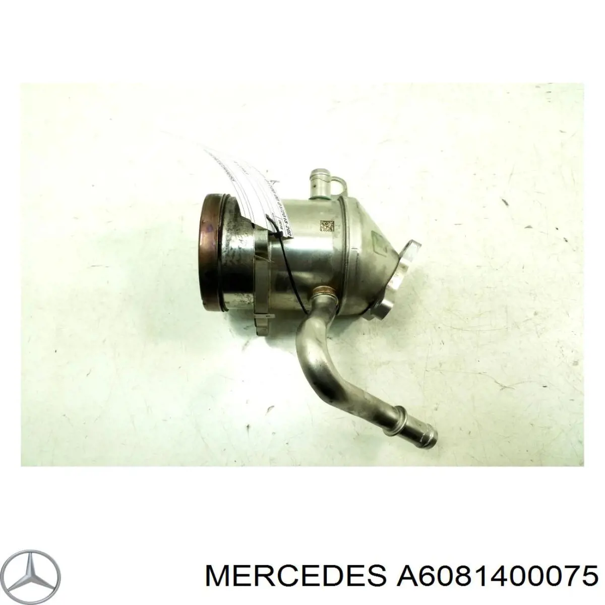 Radiador do sistema EGR de recirculação dos gases de escape A6081400075 Mercedes