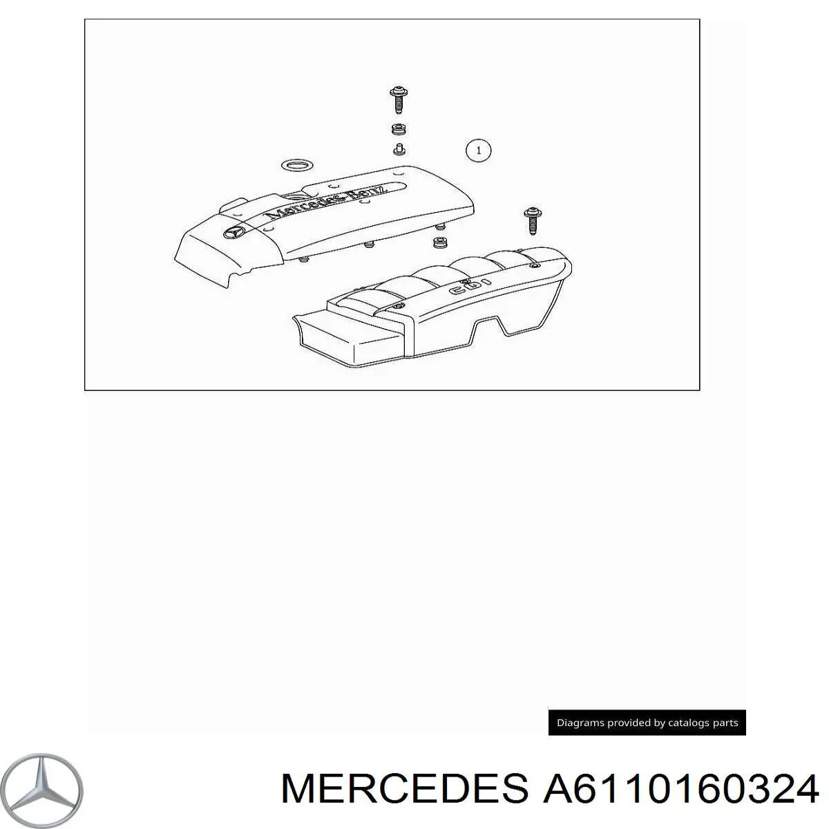 Tampa de motor decorativa Mercedes A6110160324 preço, a partir de 71,38 USD