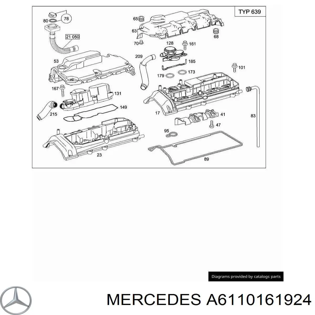 Tampa de motor decorativa Mercedes A6110161924 preço, a partir de 40,71 USD