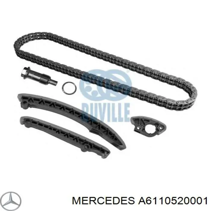 Compre A6110520001 Mercedes Engrenagem de cadeia de roda dentada da árvore distribuidora interna de motor de admissão
