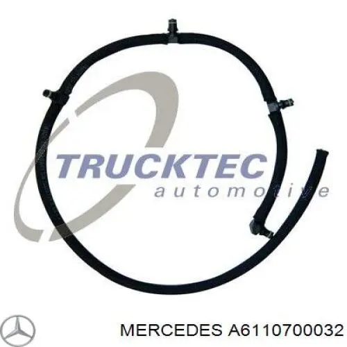 Compre A6110700032 Mercedes Tubo de combustível, inverso desde os injetores