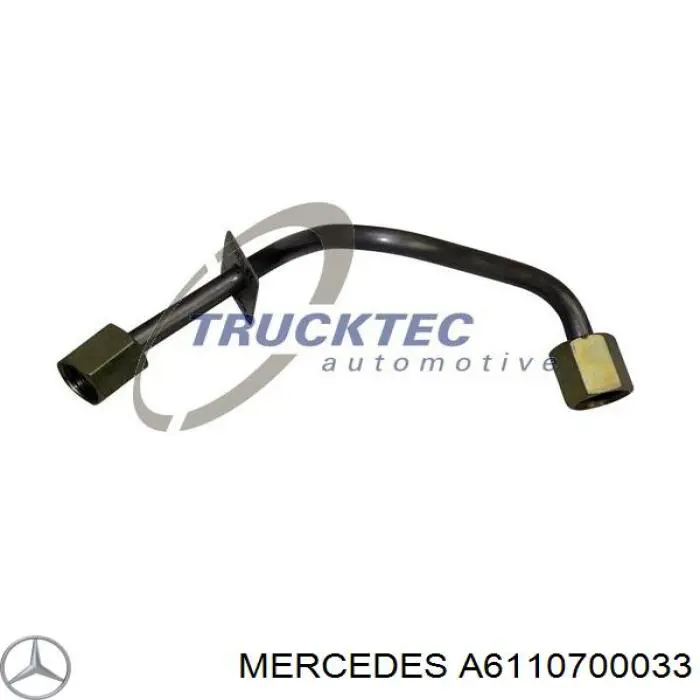 A6110700033 Mercedes Tubo de combustível do injetor de 1º cilindro