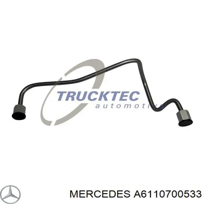 A6110700533 Mercedes Tubo de combustível, desde a Bomba de Combustível de Pressão Alta até a sonda de combustível