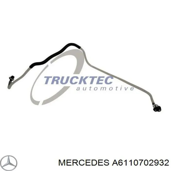 A6110702932 Mercedes Tubo de combustível, desde a Bomba de Combustível de Pressão Alta até a sonda de combustível